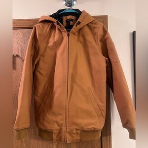 Lands' End Men's Tan Hooded Duck Jacket